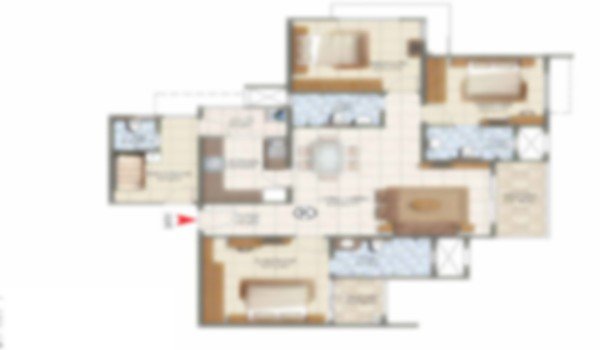 4.5 BHK Floor Plan